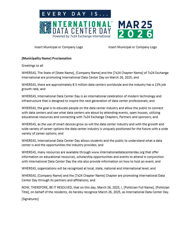 Proclamation Example